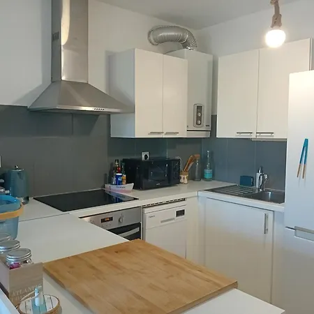 Daire Moderne A Hendaye, Proche Commerces, Salon Lumineux, Terrasse Et Parking Prive - Fr-1-239-1019 Hendaye